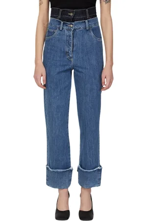 Rokh Jeans, Dame, Blå, M, Bomuld, Jeans