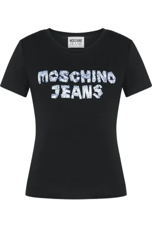 Moschino Top, Dame, Sort, L, Klassisk T-shirt