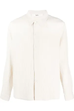 Séfr Skjorte, Herre, Hvid, XL, Tyl, Casual Bluser