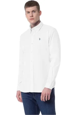 U.S. Polo Assn. Skjorte, Herre, Hvid, L, Bomuld, Oxford Button Down Skjorte