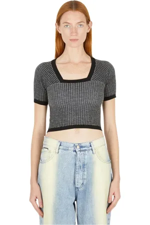 ECKHAUS LATTA Top, Dame, Grå, S, Uld, Tops
