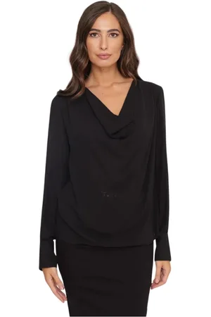 Liu Jo Bluser & Skjorter, Dame, Sort, 2XS, Uld, Stilfuld Bluse