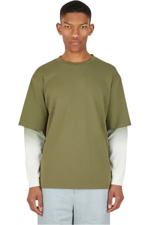 Wynn Hamlyn Top, Herre, Grøn, 2XL, Bomuld, Dobbelt T-shirt med to ærmelængder