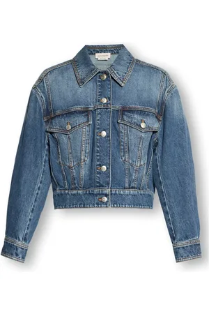 Alexander McQueen Jakke, Dame, Blå, XS, Denim, Denimjakke