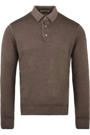 FILIPPO DE LAURENTIIS Top, Herre, Brun, L, Uld, Dove Grey T-shirts og Polos