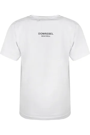 DOMREBEL Top, Dame, Hvid, S, Bomuld, Oversize T-shirt med kaninmotiv