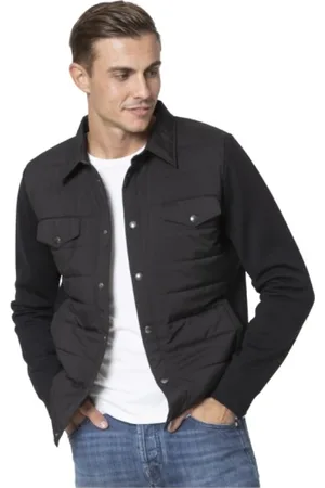 Gran Sasso Jakke, Herre, Sort, XL, Polyester, Sort Bi-Materiale Jakkeskjorte