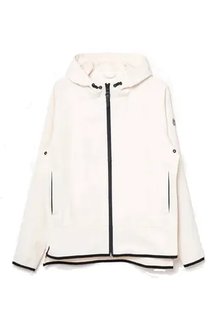 Tanta Rainwear Jakke, Dame, Hvid, S, Polyester, Sporty og Casual Vandtæt Regnfrakke