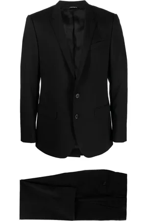 Dolce & Gabbana Jakkesæt, Herre, Sort, XL, Uld, Sorte Kjoler - 2-delt Sæt