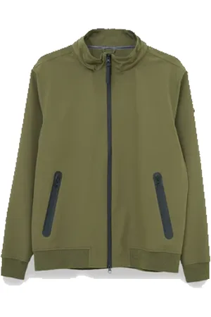 Tanta Rainwear Jakke, Herre, Grøn, L, Vandtæt regnfrakke med lynlåslommer