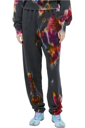 ARIES Bukser, Dame, Grå, L, Bomuld, Grafisk Motiv Track Pants