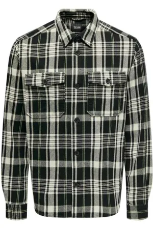Only & Sons Skjorte, Herre, Sort, XS, Bomuld, Skjorter