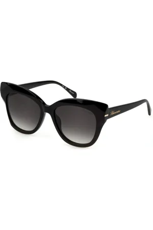 BLUMARINE Tilbehør, unisex, Sort, 55 MM, Uld, Moderne solbriller