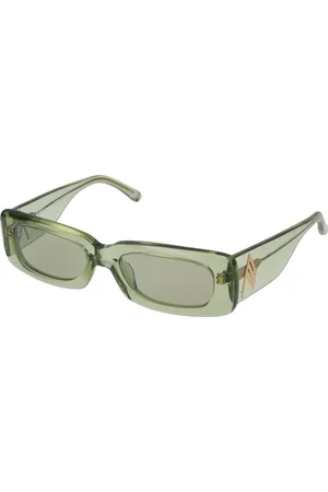 Linda Farrow Tilbehør, Dame, Grøn, 52 MM, THE Attico Attico 16 Mini Marfa Solbriller