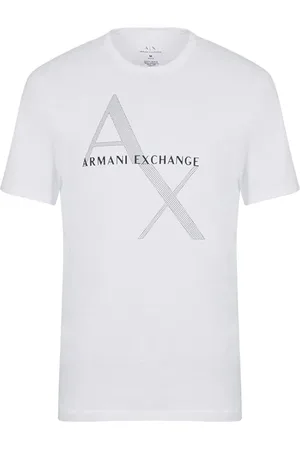 Armani Exchange Top, Herre, Hvid, S, Almindelig pasform T-shirt