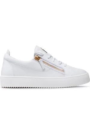 Giuseppe Zanotti Sko, Dame, Hvid, 35 EU, Uld, Moderne Sneaker til Mænd