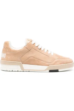 Moschino Sko, Herre, , 45 EU, Læder, Signatur Teddy Bear Læder Sneakers