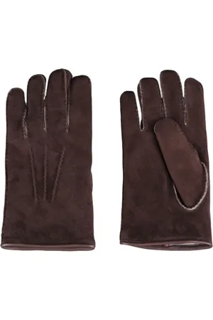 MOORER Tilbehør, Herre, Brun, 9 1/2 IN, Uld, Bløde Shearling Handsker til Kolde Vinterdage