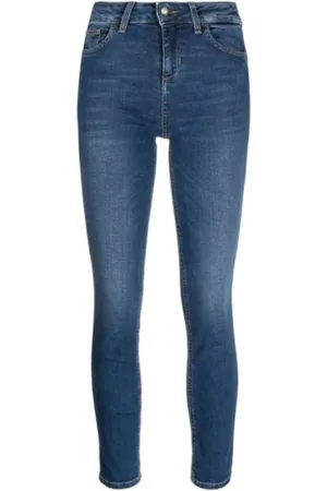 Liu Jo Jeans, Dame, Blå, W26, Bomuld, Monroe Skinny 7/8 Jeans
