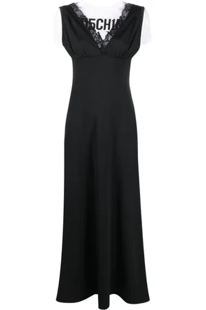 Moschino Kjole, Dame, Sort, S, Bomuld, Elegant Kjole