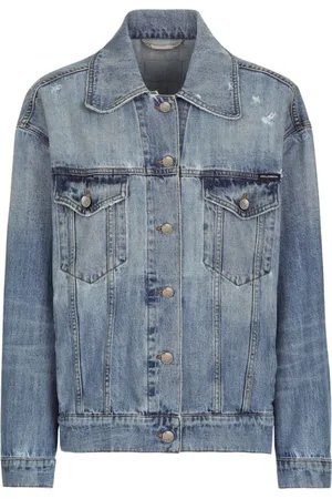 Dolce & Gabbana Jakke, Dame, Blå, XS, Denim, Denim Jakke