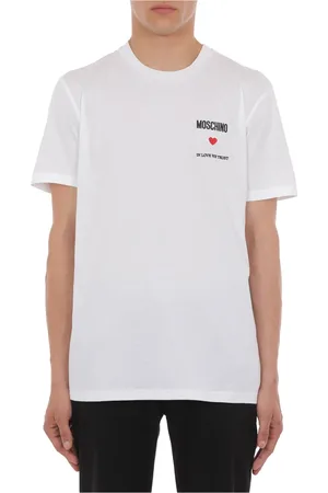 Moschino Top, Herre, Hvid, L, Hvide T-shirts og Polos
