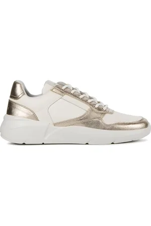 Nubikk Sko, Dame, Hvid, 36 EU, Uld, Guld Sneakers