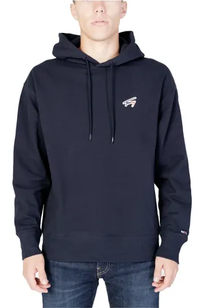 Tommy Hilfiger Sweathshirts & Hoodies, Herre, Blå, L, Bomuld, Signature Hættetrøje til Mænd