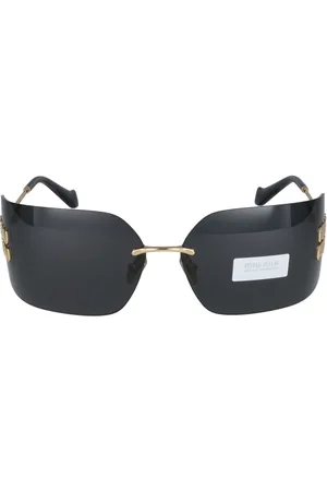 Miu Miu Tilbehør, Dame, Gul, ONE SIZE, Moderne solbriller 0MU 54Ys
