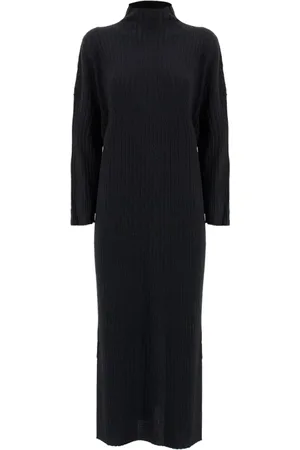 PANICALE Kjole, Dame, Sort, S, Uld, Maxi Maxi Kjole