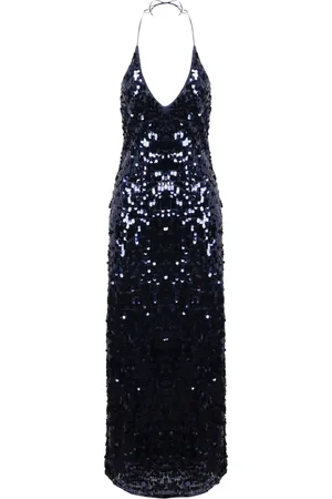 Oseree Kjole, Dame, Blå, M, Polyester, Maxi Maxi Kjole
