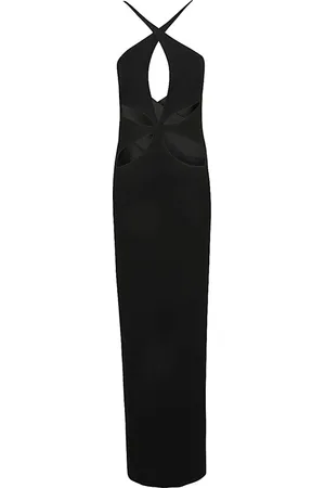 Monot Kjole, Dame, Sort, 2XS, Polyester, Maxi Maxi Kjole