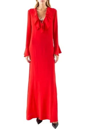 Nº21 Kjole, Dame, Rød, XL, H Long Maxi Kjole