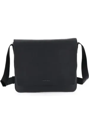 Borbonese Taske, Dame, Sort, ONE SIZE, Læder, Sort Læder Crossbody Taske