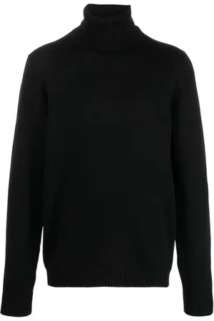 Roberto Collina Strik, Herre, Sort, S, Uld, Sorte Sweaters til Mænd