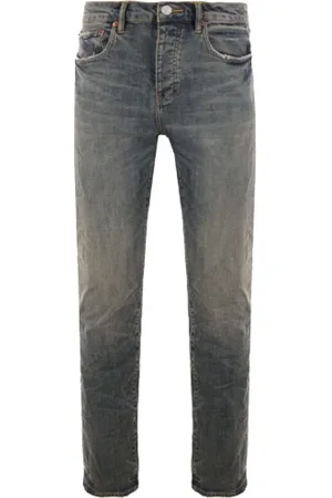 Purple Brand Jeans, Herre, Blå, W36, Bomuld, Slim-Fit Jeans i Indigo med Distressed Effekt