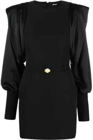 Roberto Cavalli Kjole, Dame, Sort, XS, Sort Kjole til Kvinder Aw23