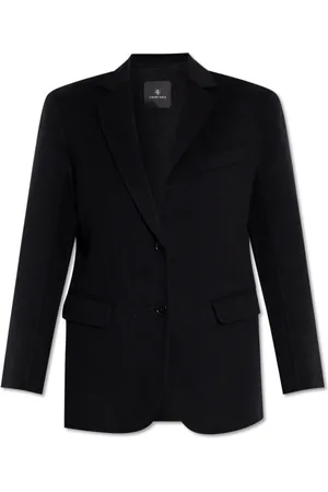 ANINE BING Jakke, Dame, Sort, L, Uld, ‘Quinn’ uldblazer