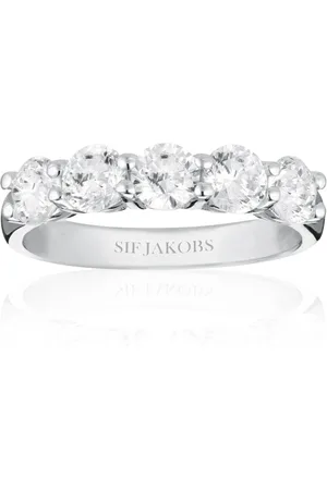 Sif Jakobs Tilbehør, Dame, Grå, 58 MM, Sterling Sølv Belluno Uno Ring