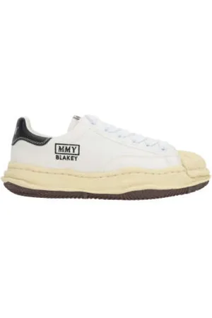 MIHARA YASUHIRO Sko, Herre, Hvid, 41 EU, Uld, Hvide Lave Sneakers i Lærred
