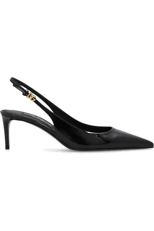 Dolce & Gabbana Sko, Dame, Sort, 38 EU, Læder, Læderpumps
