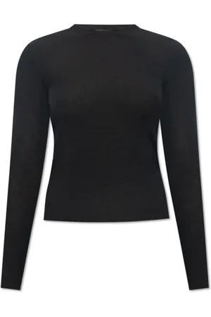 Balenciaga Strik, Dame, Sort, XS, Figursyet top