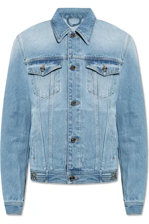 VERSACE Jakke, Herre, Blå, XL, Denim, Denim jakke