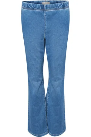 Elton Jeans, Dame, Blå, L, Bomuld, Flare Jeans