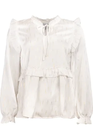 Liberté Bluser & Skjorter, Dame, , XL, Uld, Nartina LS Bluse, Off White / Gold