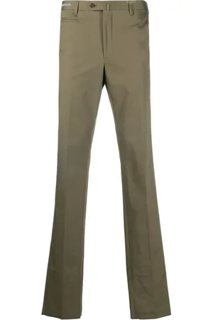 corneliani Bukser, Herre, Grøn, 3XL, Bomuld, Slim-fit Bukser