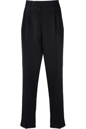 Ermenegildo Zegna Bukser, Herre, Blå, M, Uld, Uldbukser med folder