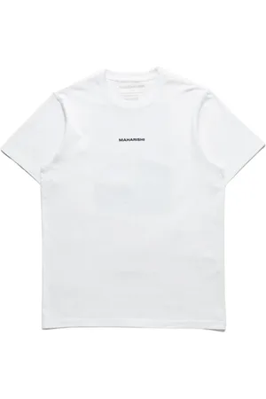 Maharishi Top, Herre, Hvid, L, Bomuld, Manden i Masken Grafisk T-Shirt