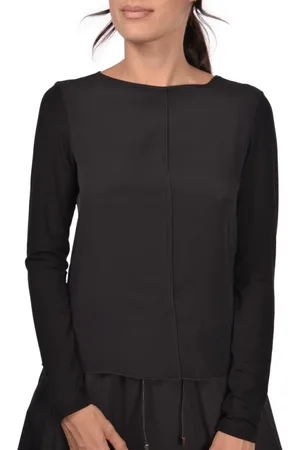 Gran Sasso Top, Dame, Sort, XL, Sort Sweater med Silkeindsats