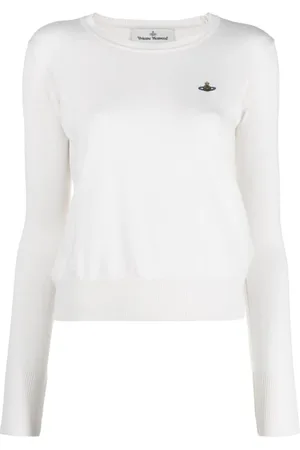 Vivienne Westwood Strik, Dame, , M, Bomuld, Orb-Broderet Sweater